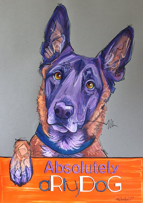 custom dog paintings