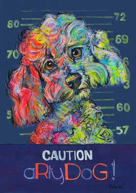 aRtyDoG Guly, Caniche, a rejoint le Paradis des chiens à l’âge de 17 ans, Garçon. Argentine.
Acrylique sur papier coloré épais beaux-arts, 300gr/m², 59,4x84cm