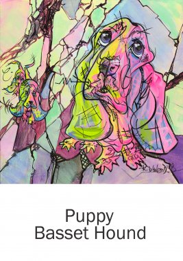 aRtyDoG Puppy Basset, Zak, Suisse
Acrylique sur toile 50x50cm