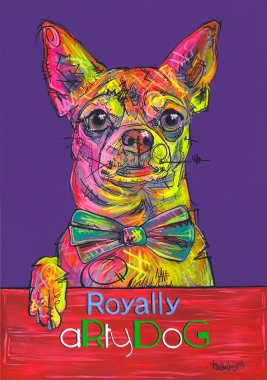 aRtyDoG Edouard, Chihuahua, garçon, Belgique
Acrylique sur papier coloré épais beaux-arts, 300gr/m², 59,4x84cm